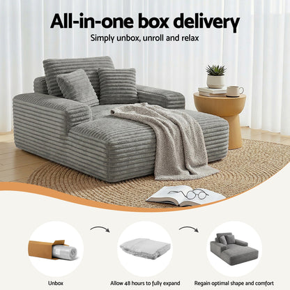 Artiss Sofa Bed Lounge Chair Recliner Couch Reading Chairs Sleeper Cloud Sofas-Furniture > Sofas > Sofas &amp; Sofa Beds-PEROZ Accessories