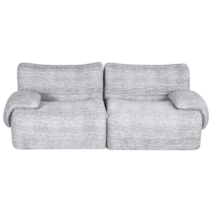 Artiss 2 Seater Sofa Modular Sectional Sofas Couch Bed No Assembly Living Room Grey-Furniture &gt; Sofas &gt; Sofas &amp; Sofa Beds-PEROZ Accessories