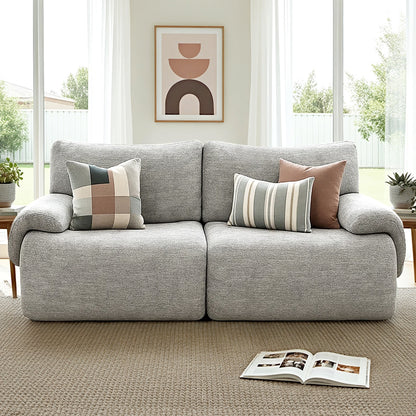 Artiss 2 Seater Sofa Modular Sectional Sofas Couch Bed No Assembly Living Room Grey-Furniture &gt; Sofas &gt; Sofas &amp; Sofa Beds-PEROZ Accessories