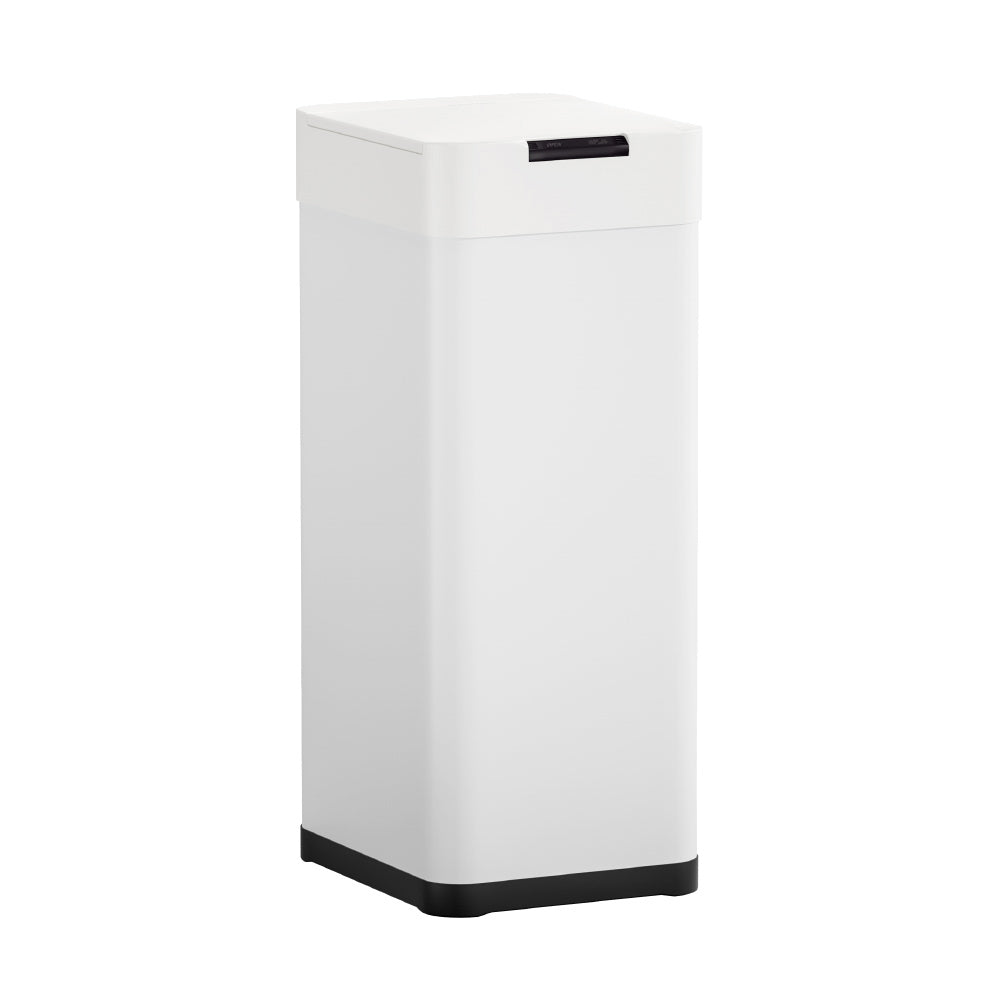 Devanti 50L Sensor Bin Motion Rubbish Bins Kitchen Automatic Trash Can White-Home &amp; Garden &gt; Kitchen Bins &gt; Automatic Bins-PEROZ Accessories