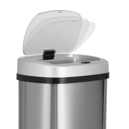 Devanti 60L Sensor Bin Motion Rubbish Automatic Silver-Appliances &gt; Kitchen Appliances-PEROZ Accessories