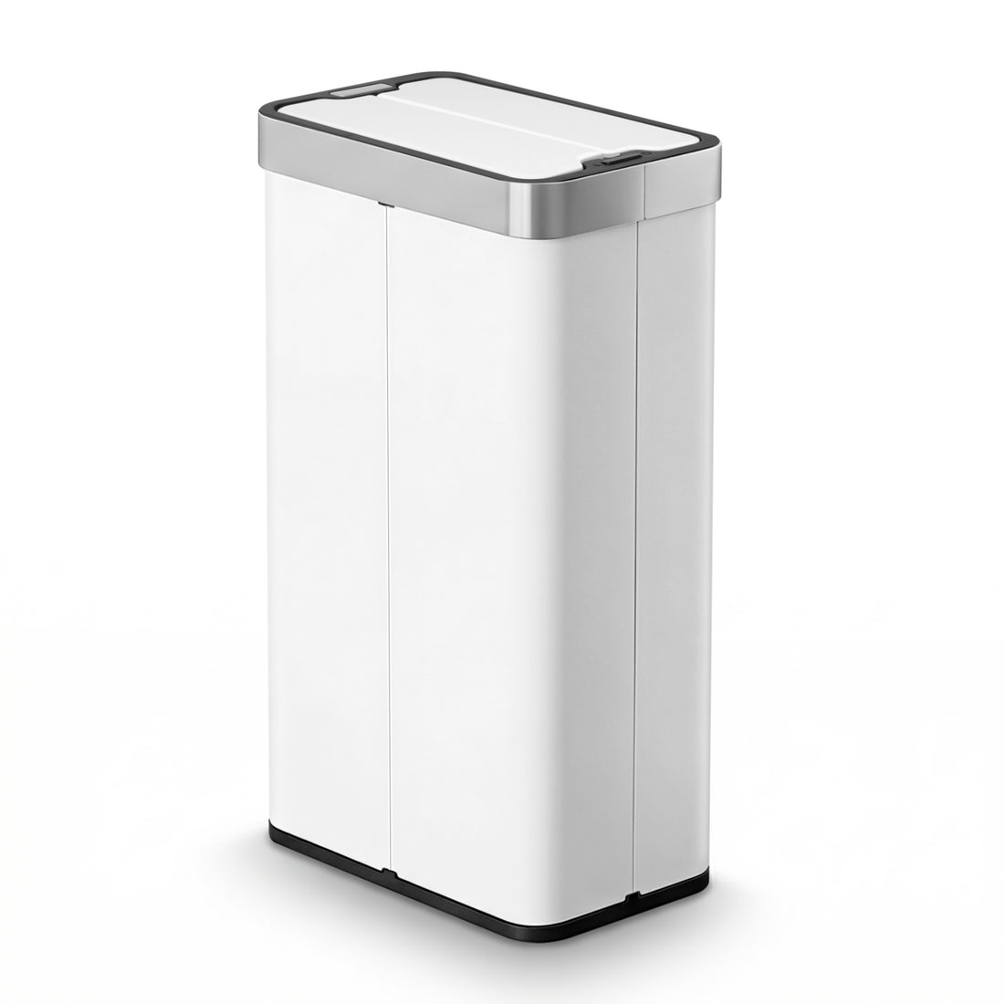 Devanti Rubbish Bin 70L Automatic Sensor Kitchen Bin, Slim Smart Garbage Can Touchless Rectangular with Liner Holder, Fully Closed Lid for Bedroom, Bathroom, Living Room, White-Home &amp; Garden > Kitchen Bins > Automatic Bins-PEROZ Accessories