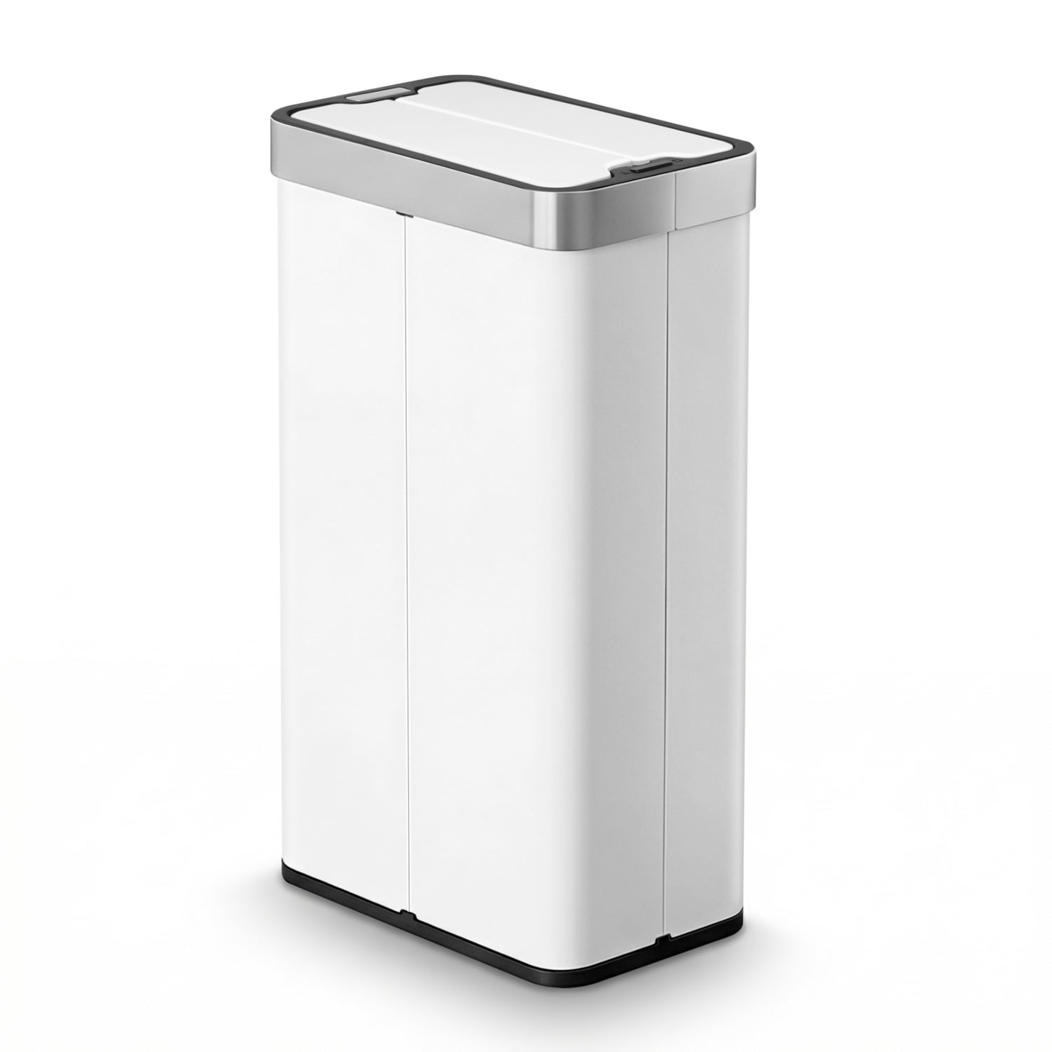 Devanti Rubbish Bin 70L Automatic Sensor Kitchen Bin, Slim Smart Garbage Can Touchless Rectangular with Liner Holder, Fully Closed Lid for Bedroom, Bathroom, Living Room, White-Home &amp; Garden > Kitchen Bins > Automatic Bins-PEROZ Accessories