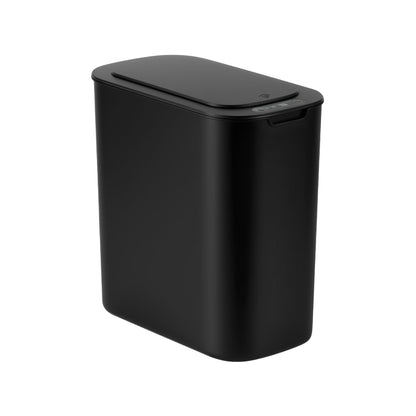 Devanti Automatic Trash Bin with Lid 11L Motion Sensor Kitchen Bin Touchless Garbage Can Modern Black Plastic Slim Rubbish Bin with Liner Holder for Kitchen, Home, Office