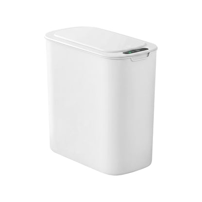 Devanti Automatic Trash Bin with Lid 11L Motion Sensor Kitchen Bin Touchless Garbage Can Modern White Plastic Slim Rubbish Bin with Liner Holder for Kitchen, Home, Office-Home &amp; Garden > Kitchen Bins > Automatic Bins-PEROZ Accessories