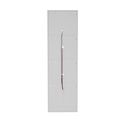 Oikiture Buffet Sideboard LED High Gloss Glass Door White-Sideboard-PEROZ Accessories