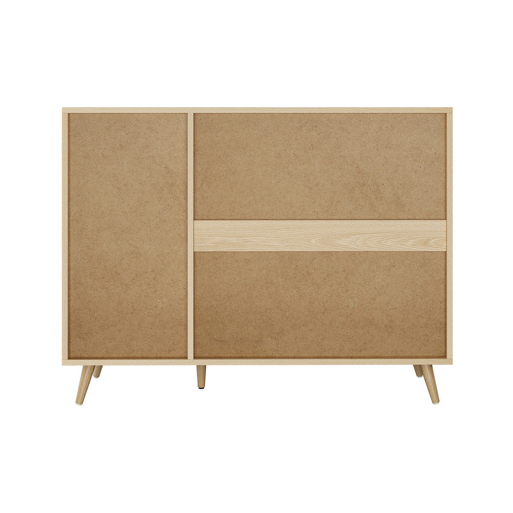 Oikiture Buffet Sideboard Cabinet 4 Drawers Storage Cupboard-Sideboard-PEROZ Accessories