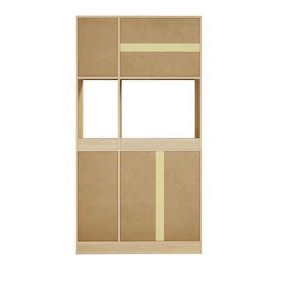 Oikiture Buffet Sideboard Storage Cabinet Kitchen Pantry Cupboard-Sideboard-PEROZ Accessories