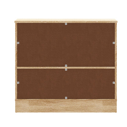 Oikiture 2x Buffet Sideboard Cabinet Storage Cupboard Oak-Sideboard-PEROZ Accessories