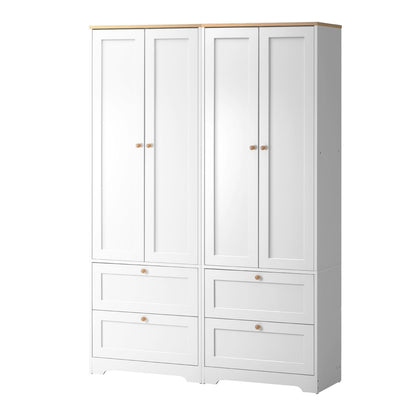 Oikiture 2x Buffet Sideboard Storage Cabinet Cupboard Hallway Wardrobe-Sideboard-PEROZ Accessories
