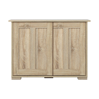 Oikiture Sideboard Buffet Cabinet with Sliding Doors, 86 x 27 x 63cm Hallway Table-Sideboard-PEROZ Accessories