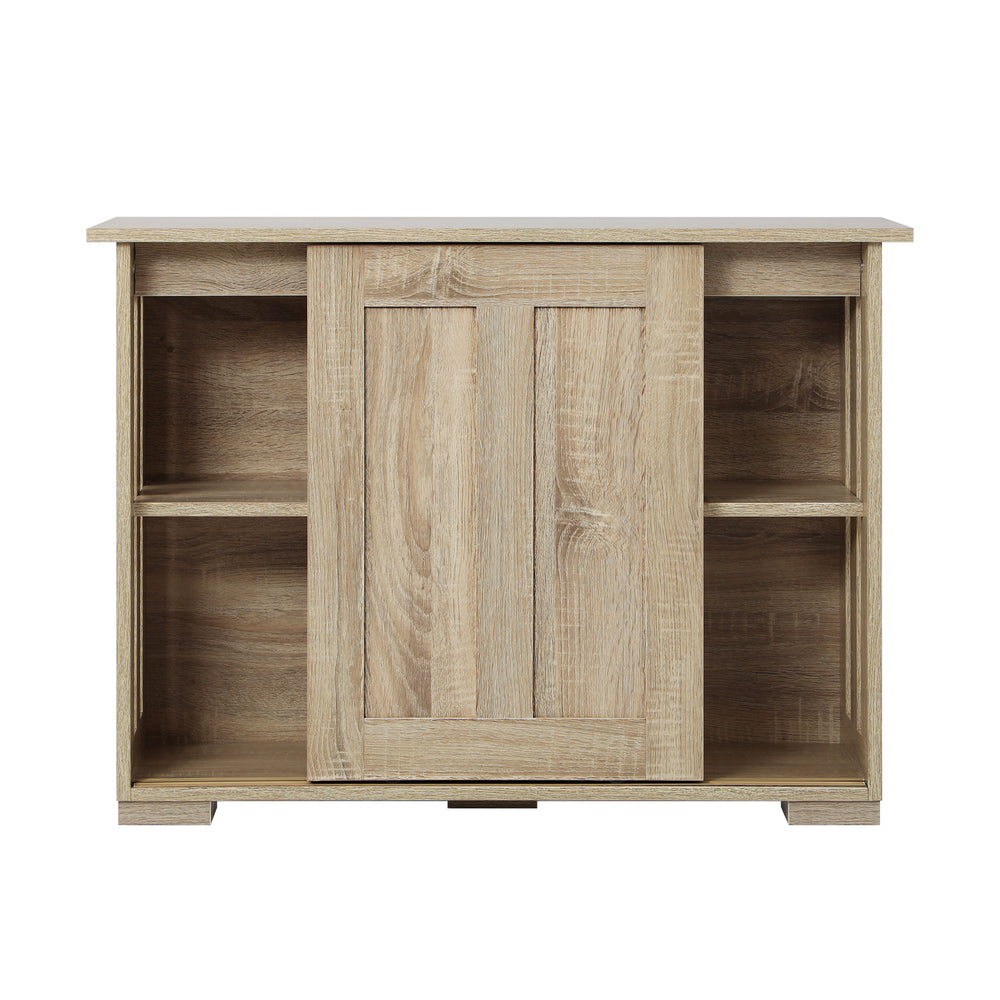 Oikiture Sideboard Buffet Cabinet with Sliding Doors, 86 x 27 x 63cm Hallway Table-Sideboard-PEROZ Accessories