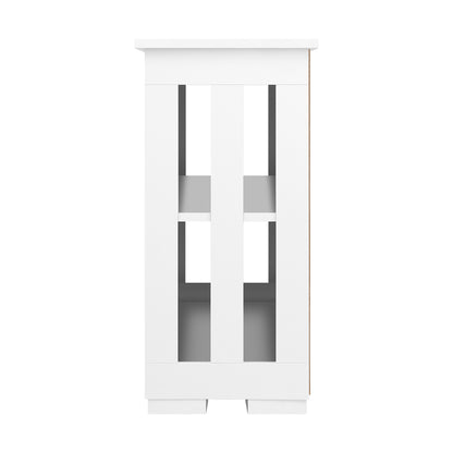 Oikiture Sideboard Buffet Side Hallway Table Floor Cabinets Desk Storage Cupboard Shelf Home Furniture _White-Sideboard-PEROZ Accessories