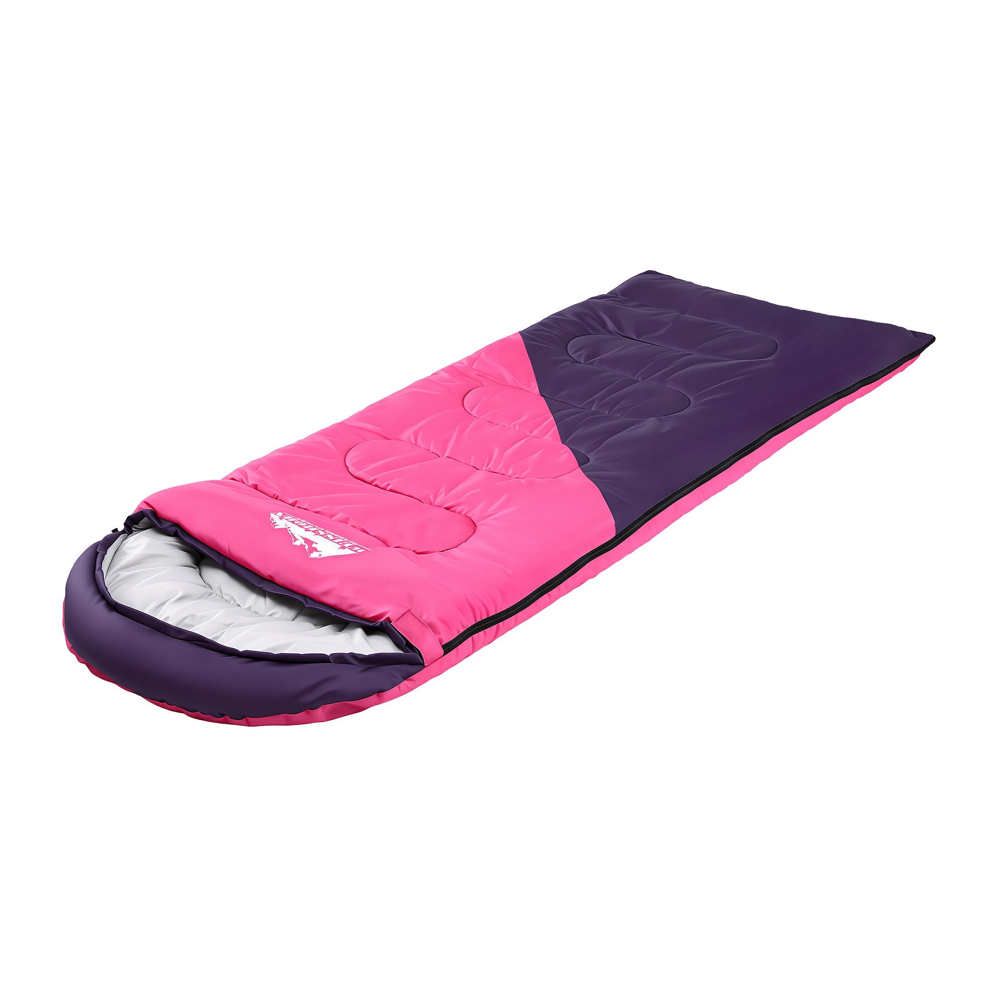 Weisshorn Sleeping Bag Single 213cm Thermal Camping Hiking Pink-Outdoor Recreation > Camping > Sleeping Bags-PEROZ Accessories