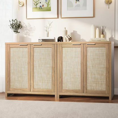 Oikiture 2x Buffet Sideboard Storage Cabinet Cupboard Hallway Table-Sideboard-PEROZ Accessories