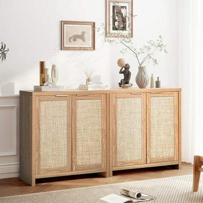 Oikiture 2x Buffet Sideboard Storage Cabinet Cupboard Hallway Table-Sideboard-PEROZ Accessories