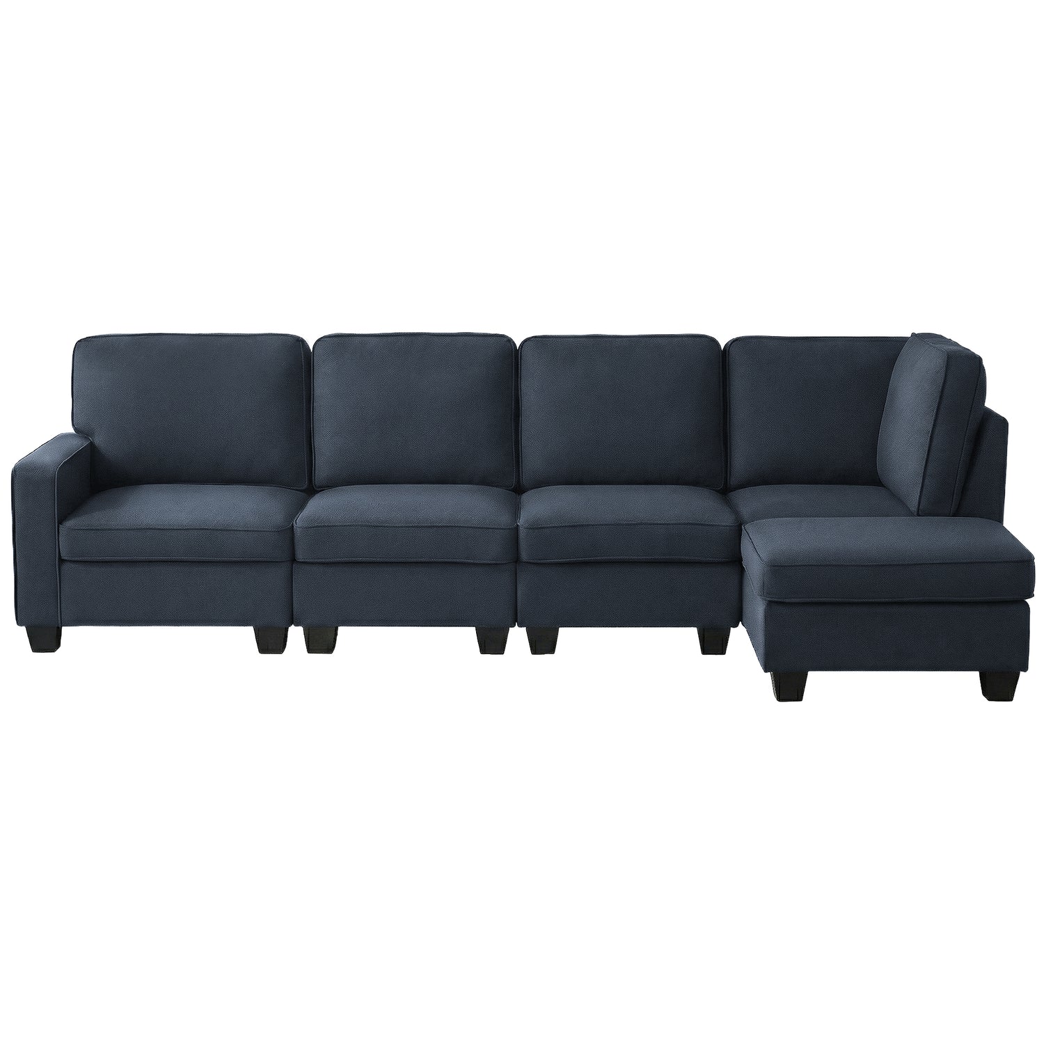 Artiss Modular Sofa Chaise Set 5-seater Dark Grey-Furniture > Sofas-PEROZ Accessories