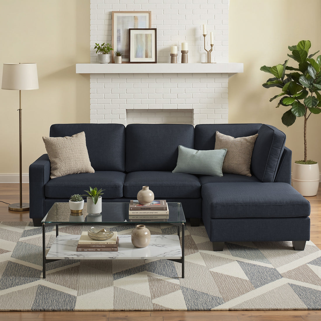 Artiss Modular Sofa Chaise Set 4-seater Dark Grey-Furniture > Sofas-PEROZ Accessories