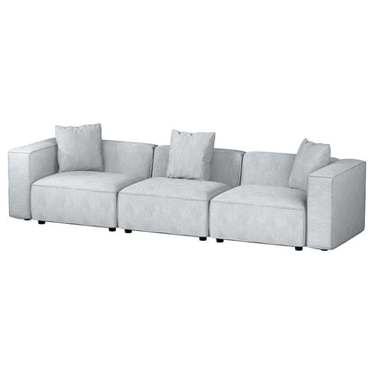 Artiss Modular Sofa Chaise Set 3-Seater Grey-Furniture &gt; Living Room-PEROZ Accessories