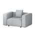 Artiss Modular Sofa Chaise Set 1-Seater Grey-Furniture > Living Room-PEROZ Accessories