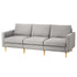 Artiss Sofa 3 Seater Extra Large Linen Fabric Grey-Furniture > Sofas > Sofas & Sofa Beds-PEROZ Accessories