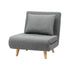 Artiss Sofa Bed Convertible Couch Recliner Lounge Chair Linen Grey-Furniture > Sofas > Sofas & Sofa Beds-PEROZ Accessories