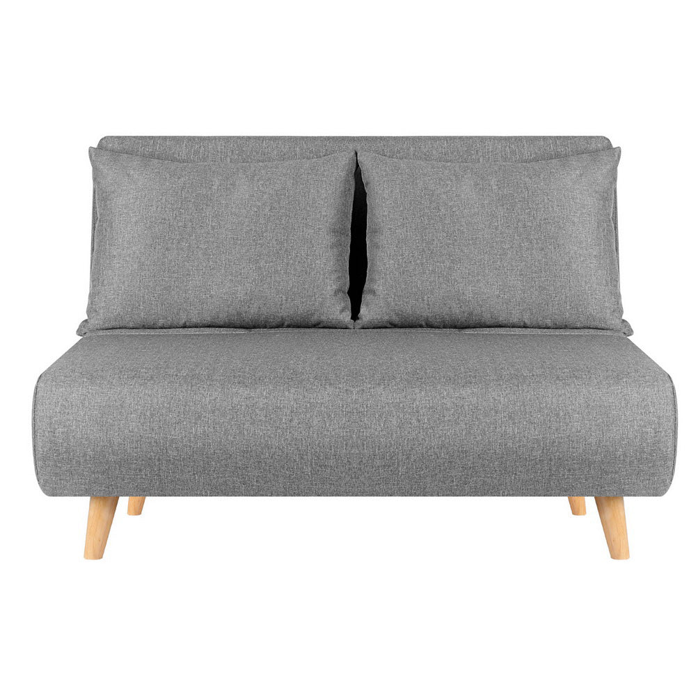 Artiss Sofa Bed 2 Seater Convertible Couch Recliner Lounge Chair Linen-Furniture &gt; Sofas &gt; Sofas &amp; Sofa Beds-PEROZ Accessories