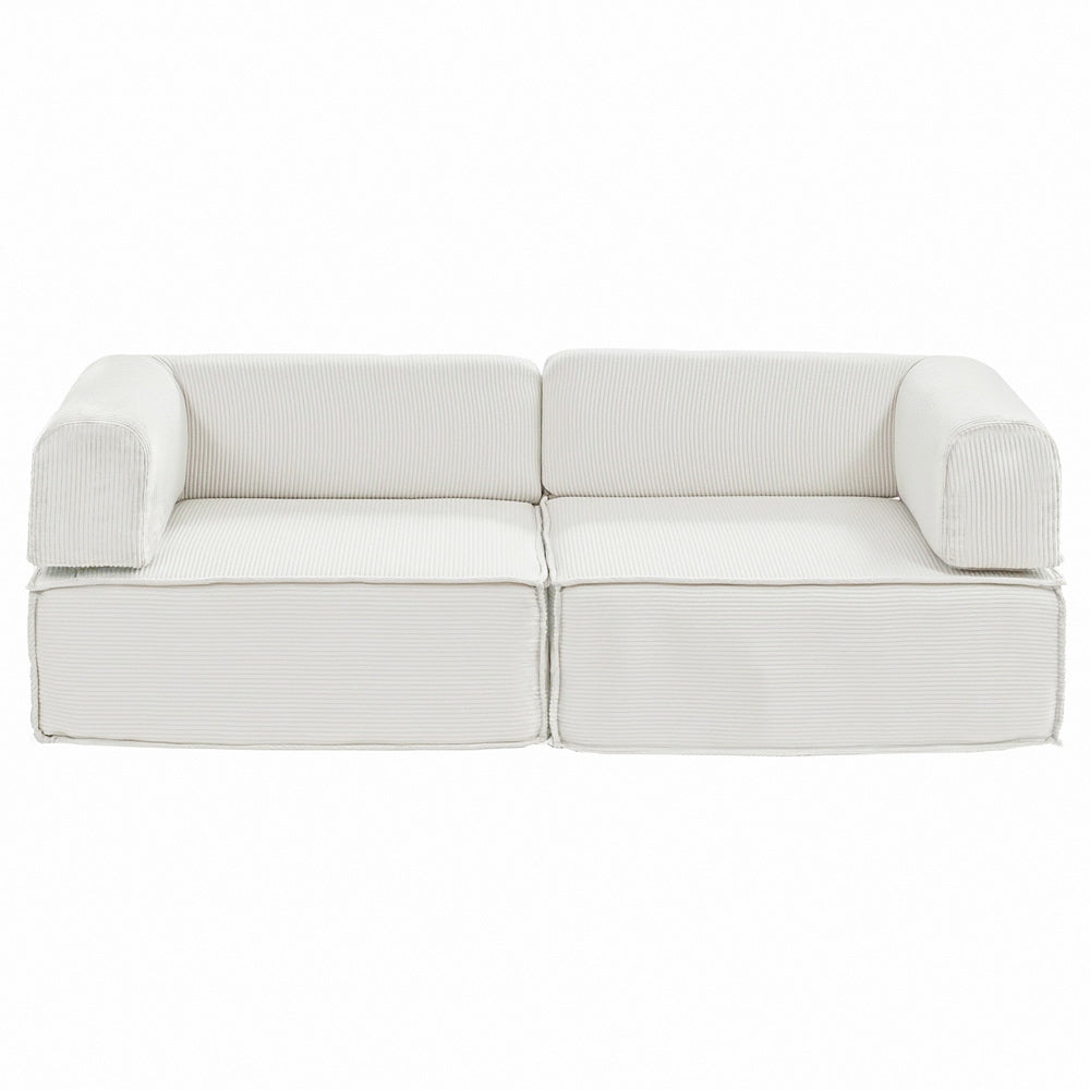 Artiss Convertible Folding Sofa Bed Beign-Furniture > Sofas > Sofas &amp; Sofa Beds-PEROZ Accessories