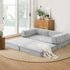 Artiss Convertible Folding Sofa Bed Grey-Furniture > Sofas > Sofas & Sofa Beds-PEROZ Accessories