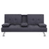 Artiss Sofa Bed 175CM Dark Grey Fabric-Furniture > Sofas-PEROZ Accessories