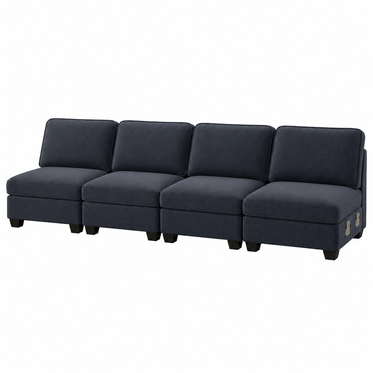 Artiss 4 Seater Modular Sofa Set Sectional Easy Assembly Dark Grey-Furniture > Sofas > Sofas &amp; Sofa Beds-PEROZ Accessories