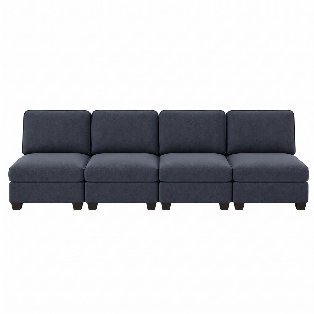 Artiss 4 Seater Modular Sofa Set Sectional Easy Assembly Dark Grey-Furniture > Sofas > Sofas &amp; Sofa Beds-PEROZ Accessories