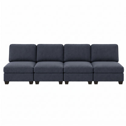 Artiss 4 Seater Modular Sofa Set Sectional Easy Assembly Dark Grey-Furniture > Sofas > Sofas &amp; Sofa Beds-PEROZ Accessories