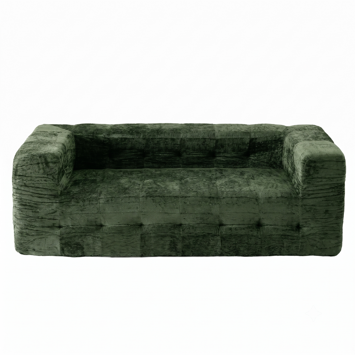 Artiss Comfort Boneless Sofa for Living Room Green Luxury Chenille-Furniture > Sofas > Sofas &amp; Sofa Beds-PEROZ Accessories