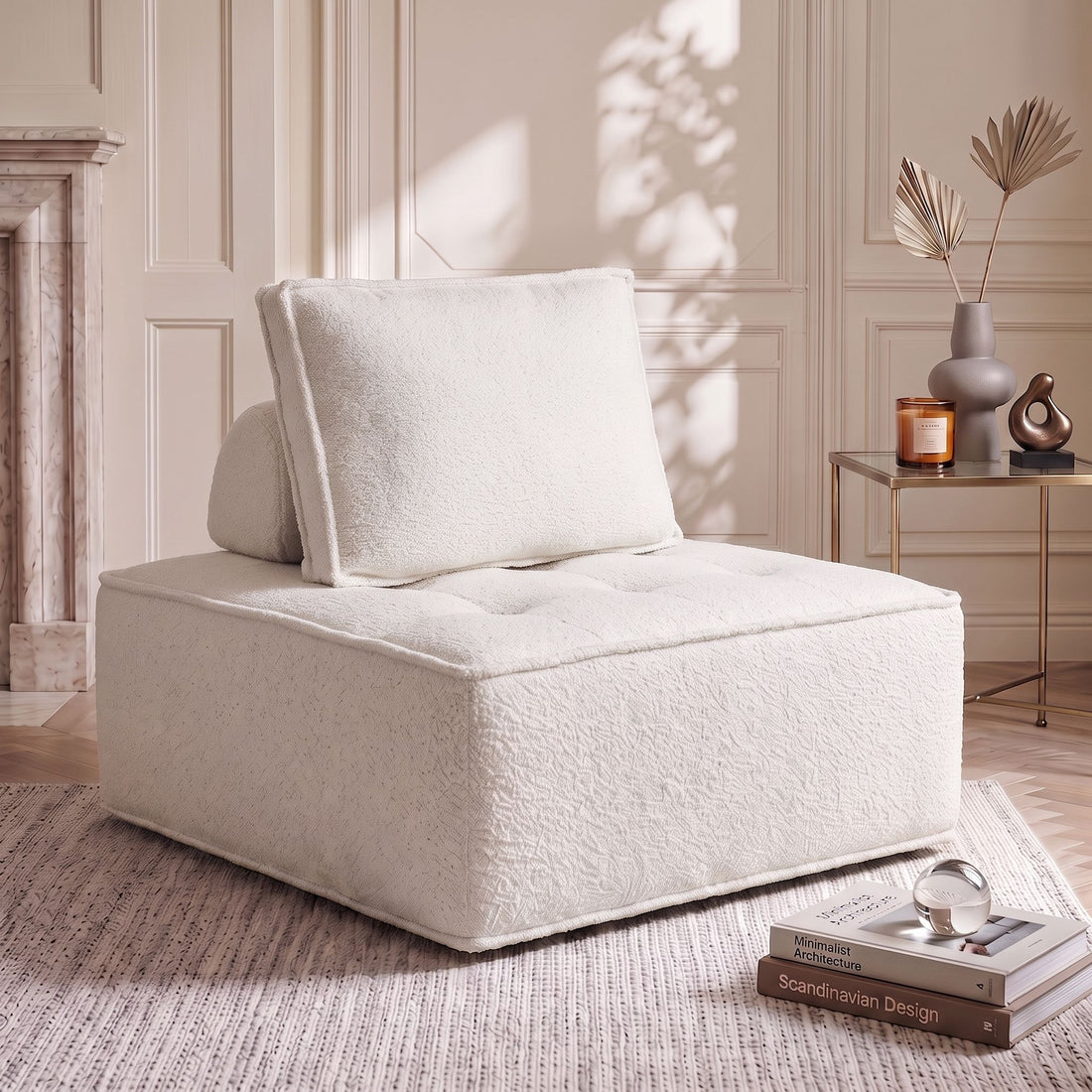 Artiss Floor Sofa Lounge Chair with Pillow-Furniture > Sofas > Sofas &amp; Sofa Beds-PEROZ Accessories