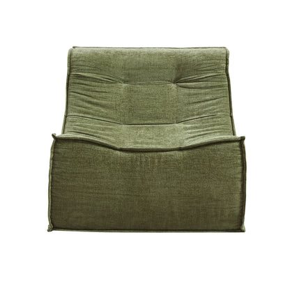 Artiss Floor Sofa Armless Chenille No Assembly Removable Cover Green-Furniture > Sofas > Sofas &amp; Sofa Beds-PEROZ Accessories