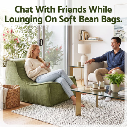 Artiss Floor Sofa Armless Chenille No Assembly Removable Cover Green-Furniture > Sofas > Sofas &amp; Sofa Beds-PEROZ Accessories