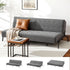 Artiss Sofa Bed, 1.9m 3-Seater Soft Innerspring Adjustable Couch Futon Chair for Apartment Dorm Living Room Office Study Bedroom, Grey-Furniture > Sofas > Sofas & Sofa Beds-PEROZ Accessories