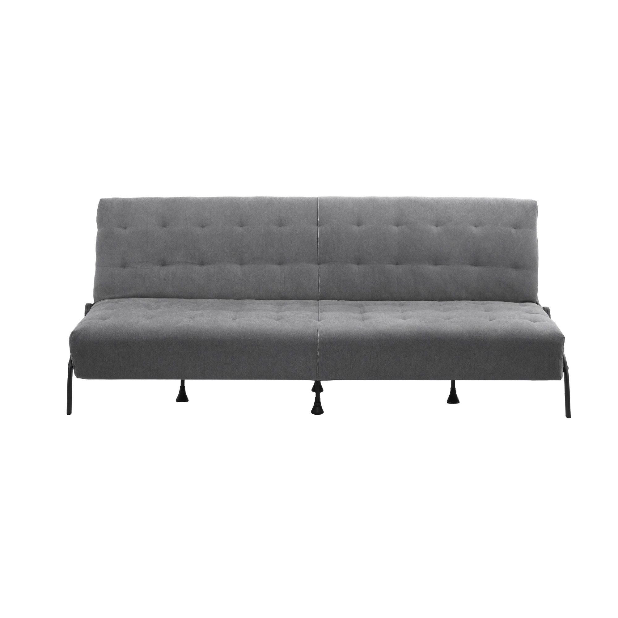 Artiss Sofa Bed, 1.9m 3-Seater Soft Innerspring Adjustable Couch Futon Chair for Apartment Dorm Living Room Office Study Bedroom, Grey-Furniture > Sofas > Sofas &amp; Sofa Beds-PEROZ Accessories