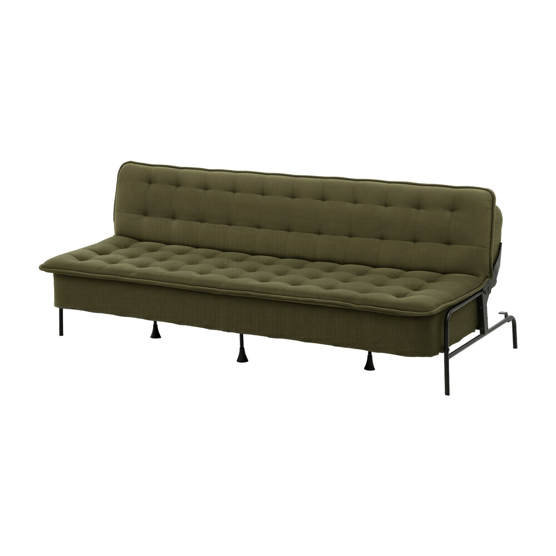 Artiss Sofa Bed, 1.9m 3-Seater Soft Innerspring Adjustable Couch Futon Chair for Apartment Dorm Living Room Office Study Bedroom, Green-Furniture > Sofas > Sofas &amp; Sofa Beds-PEROZ Accessories