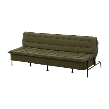 Artiss Sofa Bed, 1.9m 3-Seater Soft Innerspring Adjustable Couch Futon Chair for Apartment Dorm Living Room Office Study Bedroom, Green-Furniture > Sofas > Sofas &amp; Sofa Beds-PEROZ Accessories