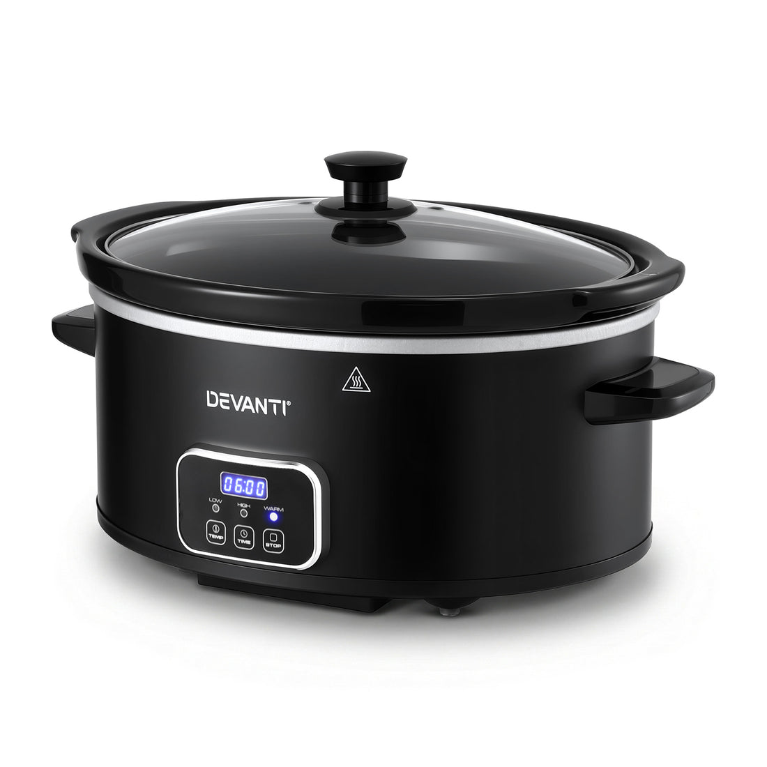 Devanti 5.6L Slow Cooker Electric Multi Cooker with 3 Heat Settings and Keep Warm Function-Appliances > Kitchen Appliances > Rice Cookers &amp; Steamers-PEROZ Accessories