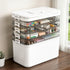 Artiss 5 Tier Portable Storage Box Detachable with Handles Plastic Clear-Home & Garden > Storage > Storage Boxes-PEROZ Accessories