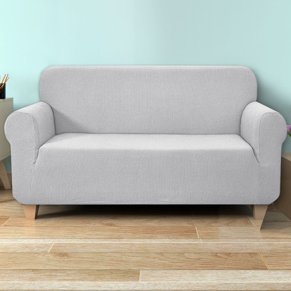 Artiss Sofa Cover Couch Covers 3 Seater High Stretch Grey-Furniture > Sofas-PEROZ Accessories