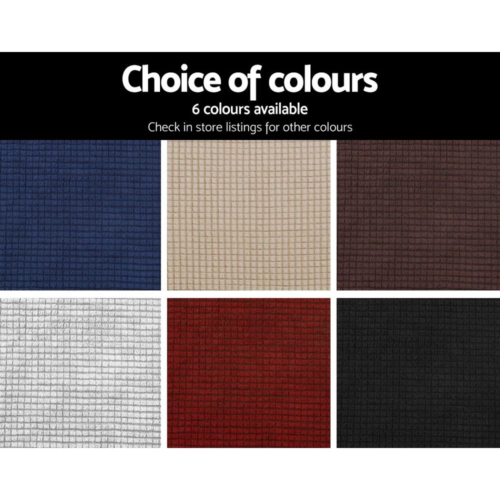 Artiss Sofa Cover Couch Covers 3 Seater High Stretch Grey-Furniture > Sofas-PEROZ Accessories