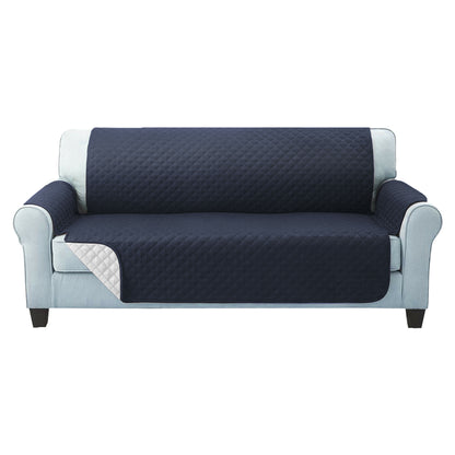Artiss Sofa Cover Couch Covers 3 Seater Quilted Dark Grey-Furniture &gt; Sofas &gt; Sofa Accessories-PEROZ Accessories