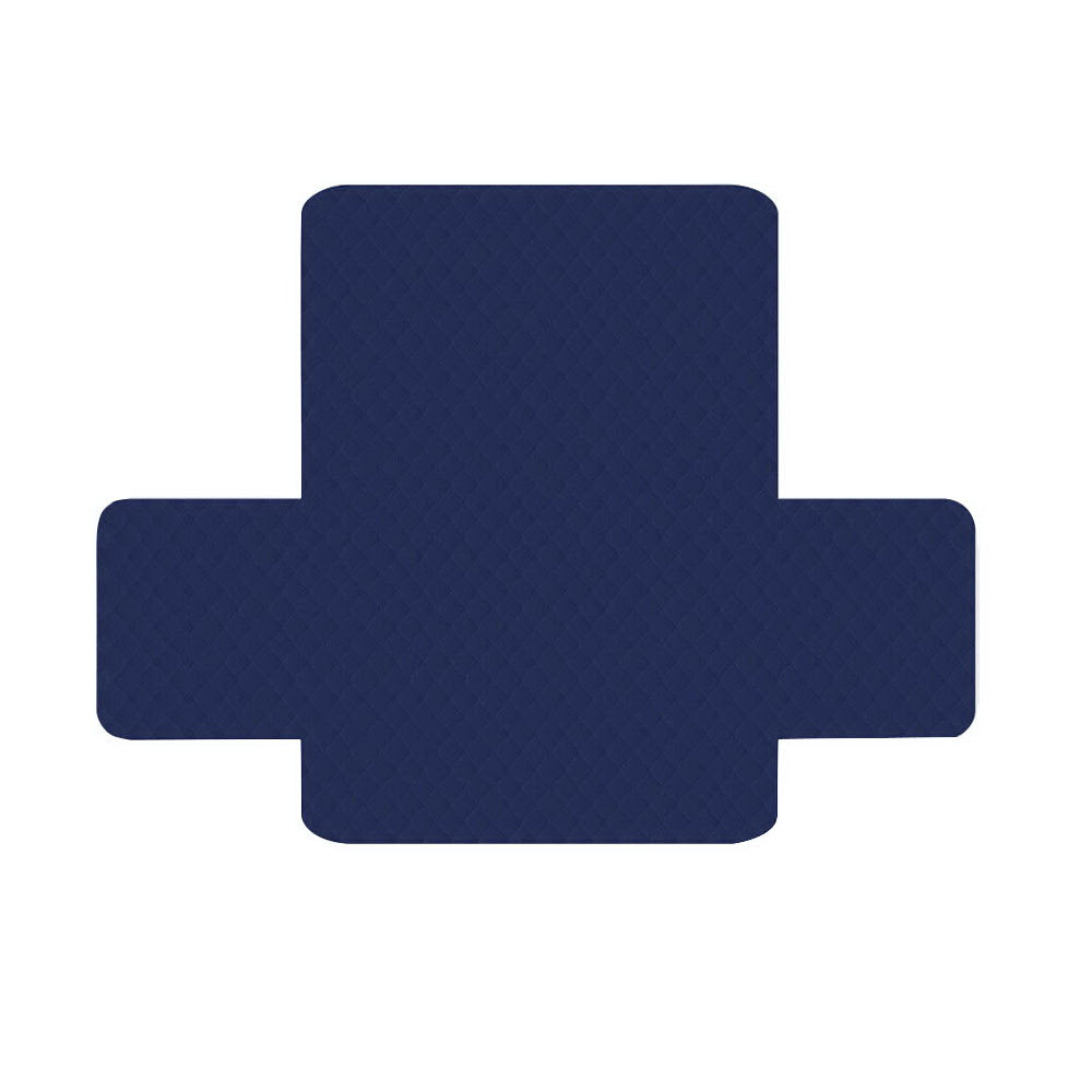 Artiss Sofa Cover Couch Covers 3 Seater Quilted Navy-Furniture &gt; Bar Stools &amp; Chairs &gt; Arm Chairs &amp; Recliners-PEROZ Accessories