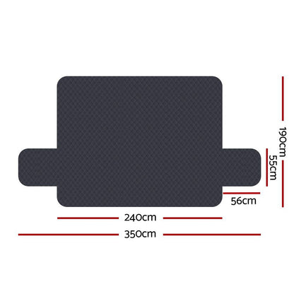 Artiss Sofa Cover Couch Covers 4 Seater Easy to Clean Dark Grey-Furniture > Sofas-PEROZ Accessories