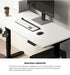 Oikiture 120CM Electric Standing Desk Single Motor Black&White-Standing Desks-PEROZ Accessories