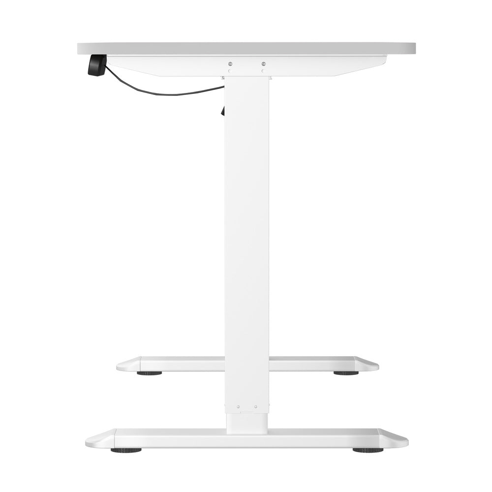Oikiture 120CM Electric Standing Desk Single Motor White-Standing Desks-PEROZ Accessories